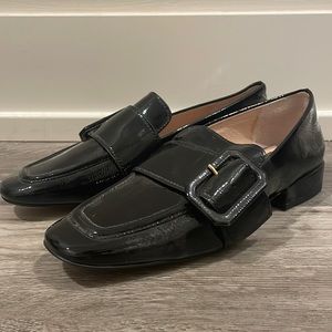 Black Loafers with Buckle